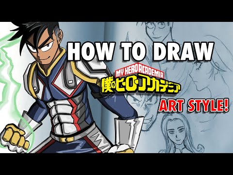 How To Draw The "My Hero Academia" ART STYLE! - YouTube