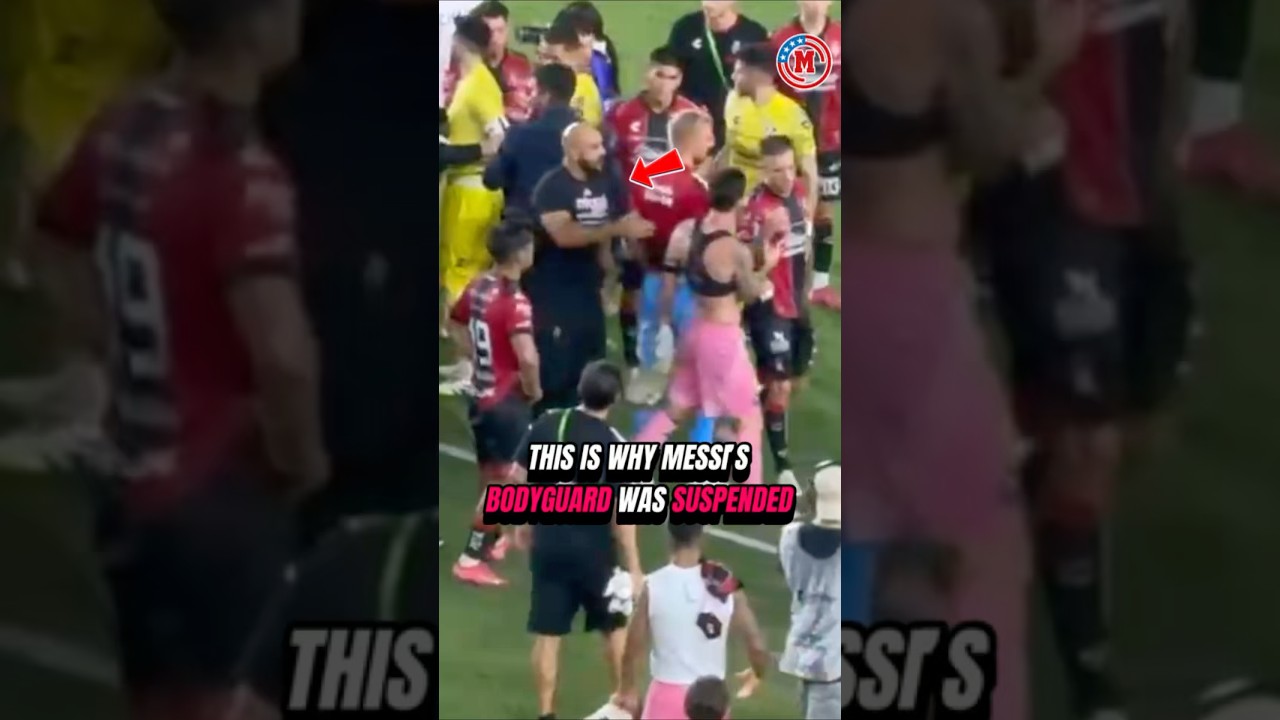 🚨 Messi’s bodyguard banned from the rest of the Leagues Cup 🚫 #leaguescup #messi