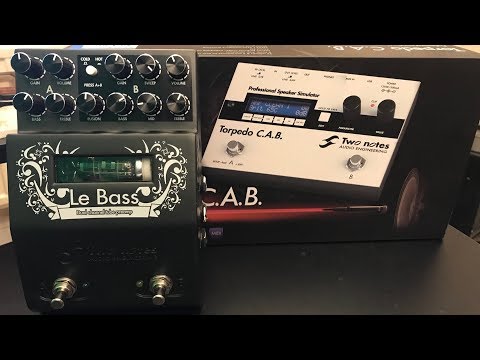 LIVE Super-versatile Bass Preamp demo - Two Notes Le Bass (and Torpedo CAB)