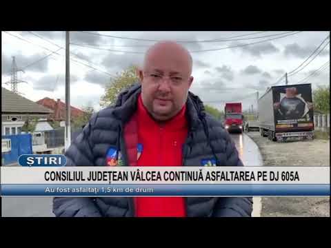 CONSILIUL JUDETEAN VALCEA CONTINUA ASFALTAREA PE DJ 605A