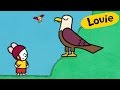 Cartoon For Kids Louie Draw Me An Eagle HD Learn To Draw
