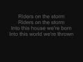 Riders on the storm the doors lyrics 