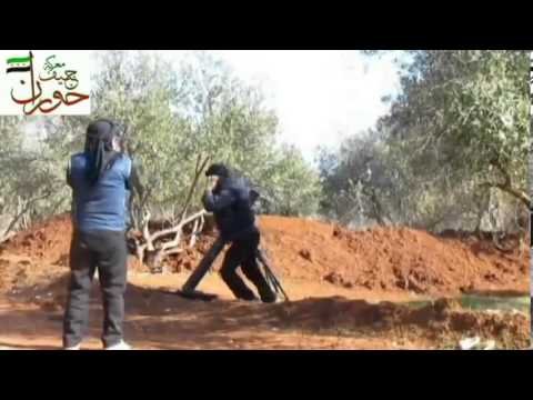 استهداف مقرات النظام بالهاون من قبل لواء مغاوير سهل حوران في ريف درعا