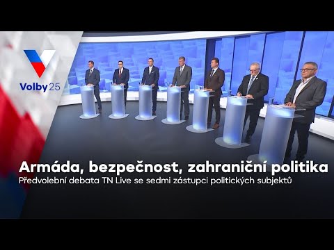 Předvolební debata: Armáda, bezpečnost, platy policistů a hasičů, zahraniční politika | Volby 2025