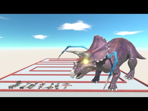 ESCAPE FROM ALIEN TRICERATOPS - Animal Revolt Battle Simulator