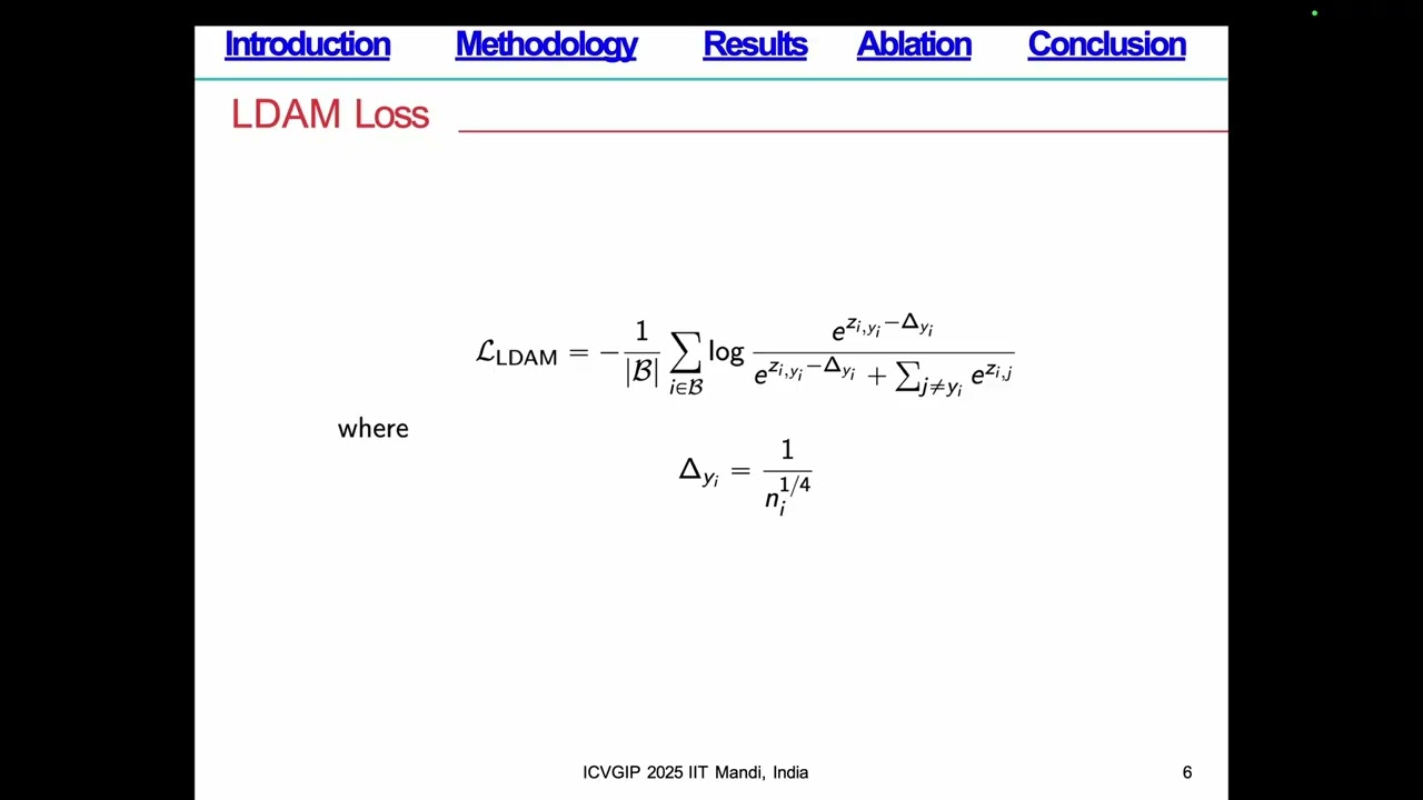 ICVGIP 2025 Paper ID 105 - Margin Adaptation: Enhanced Label-Distribution-Aware Margins
