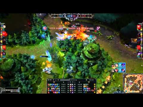 TSM Bjergsen Ahri Quadrakill, KR LOL Highlight
