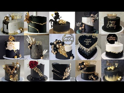Black & Gold Cake Designs | Luxury Birthday & Wedding Cake Ideas