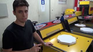 Máquina Corte e Vinco CVA Caixa de Pizza