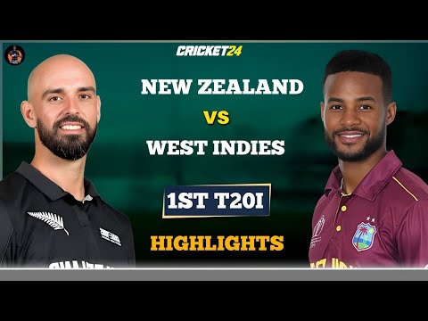 West Indies vs New Zealand 1st T20 2025 Full Highlights | WI vs NZ
