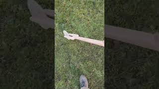 Řehtačka - hrkadlo velikonoční dřevěné 90 cm - trakař pro jednu ruku