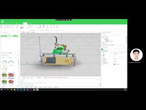 Robot Emulation From 3D Step File Using Machine Expert Twin