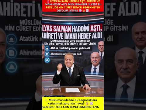 ⭐ İLYAS SALMAN HADDİNİ AŞTI, AHİRETİ VE İMANI HEDEF ALDI: MÜSLÜMAN BİR ÜLKEDE BU REZİLLİĞE KİM CÜRET EDİYOR, BEĞENMEYEN DEFOLUP GİTSİN! 💎  

🔥 Söyleyecek kelime kalmadı. 🎯  

📢 Atatürk rozeti takıp imanın şartına dil uzatan İlyas Salman yine zırvaladı! ⭐  

📢 Müslüman ülkede bu saçmalıklara katlanmak zorunda mıyız? 🔥  

🚀 Alın işte bu SKANDALI başınıza çalın! 🚀  

🔥 Söyleyecek kelime kalmadı. 🔥  

💎 Sözde sanatçı İlyas Salman çıkmış yine dini, imanı ve ahireti hedef alıyor! 🚀  

🔥 Adana Altın Koza'da Atatürk rozeti takıp akıl almaz laflar savuruyor. 📢  

💎 Salonu dolduran bir avuç güruh da buna alkış tutuyor! ⭐  

💎 İMÂNIN ŞARTINA DİL UZATAN MÜPTEZEL 

📢 Çıkmış kürsüye, "Ahiretinize aklım sığmaz" diye havlıyor! 💎  

📢 Daha önce Peygamberimize, Hz. 🎯 Ömer'e ve Hz. 🎯 Osman'a dil uzatan bu adam şimdi de kalkmış ahireti küçümsüyor. 🎯  

⭐ "Beni yıkamadan gömün" diyen biri bu milletin değerleriyle alay edemez! ✨  

⭐ Beğenmeyen, bu ülkenin değerlerine düşmanlık eden defolup gitsin istediği yerde yaşasın! ✨  

📢 MÜSLÜMAN ÜLKEDE BU REZİLLİK BİTMELİ 

✨ Müslüman bir devlette bu saçma sapan provokasyonları duymaya mecbur muyuz? 🔥  

📢 Sanatçı kisvesi altında inancımıza saldıranlara artık yeter denmeli! 📢  

✨ Millet sizin bu ucuz tiyatrolarınızı, din düşmanlığınızı yemiyor! 🔥  

📢 ALIN İŞTE BU HADDİNİ BİLMEZLİĞİ BAŞINIZA ÇALIN! 💎  

⭐ Kutsalımıza ve inancımıza dil uzatanlar asla cezasız kalmaz. ⭐  

🎯 Tarih sizin bu rezil yüzünüzü yazıyor! 🎯  

🔥 SESİNİZİ DE KESİP KÖŞENİZE ÇEKİLİN! ✨  

📢 Siz bu rezalet hakkında ne diyorsunuz dostlar? 🔥  

🎯 Yorumlarda toplanın! 🔥  

🚀 Yazan: Bülent Taşgin 

🚀 #BülentTasgin #İlyasSalman #AltınKoza #Mukaddesat #İman #DinDüşmanlığı #Siyaset #İroni #SonDakika #Mizah #Keşfet #Olay #Skandal 