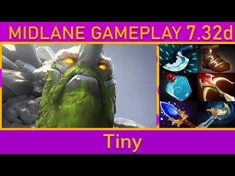 🌟Dota 2 Tiny Mid Gameplay - Top MMR