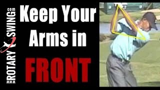 Mastering Backswing: Keep Hands in Front Like the GOAT Model