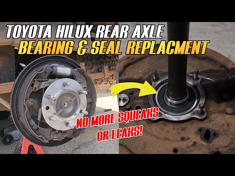 Toyota Hilux /Vigo 2005 to 2015 Rear Axle Bearing Replacement | Complete Guide (Non-ABS type)