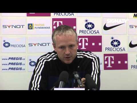 Trenér Jílek a Petr Ševčík po utkání s FC Slovan Liberec