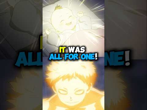 Why All For One Was the First Quirk user in MHA? #anime #manga #mha