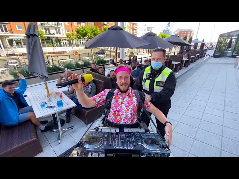 SECURITY gets VIOLENT with MOBILE DJ...