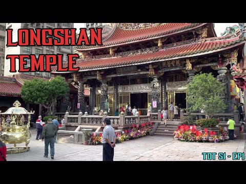 Templo de Longshan / Mercado Noturno de Huaxi / Wanhua [Excursões de um dia em Taipei, Ep. 1]