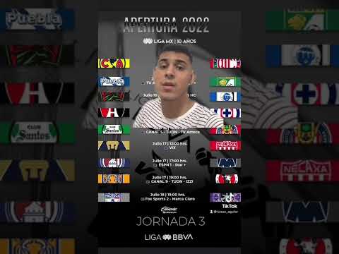 Transmisiones de la Jornada 3 Apertura 2022 #ligamx #fútbol