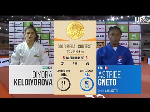 Diyora Keldiyorova 🇺🇿 vs Astride Gneto 🇫🇷 | 🥇 Final -52kg | Abu Dhabi Grand Slam 2022
