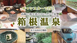 【箱根温泉♨︎】ロマンスカーで行く・車椅子高齢者連れでも楽しめるのんびり温泉旅行｜ホテルおかだ宿泊