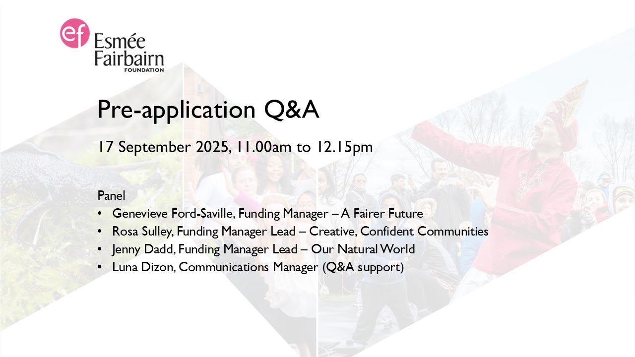Pre-application Q&A Webinar: 17 September 2025