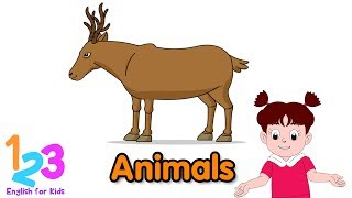 Download lagu Belajar Bahasa Inggris Mengenal Hewan bersama Diva | 123 English For Kids | Kartun Anak Channel mp3