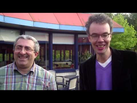 Joris Brenninkmeijer en David Lobzhanidze just after their games