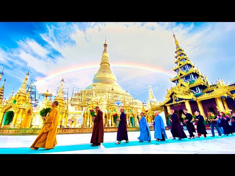 Peregrinação ao Pagode Shwedagon - Hành hương chùa vàng Shwedagon, Yangon, Myanamr