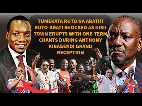 RUTO-ARATI SHOCKED AS KISII TOWN ERUPTS WITH ONETERM CHANTS AS CROWD REJECTS RUTO AT KIBAGENDI RALLY
