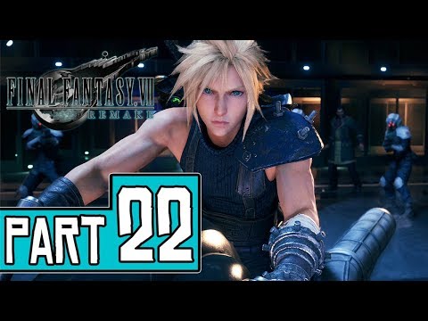 Final Fantasy VII Remake Walkthrough Part 22 (PS4 Pro) FULL GAME No Commentary @ 1080p ᴴᴰ ✔
