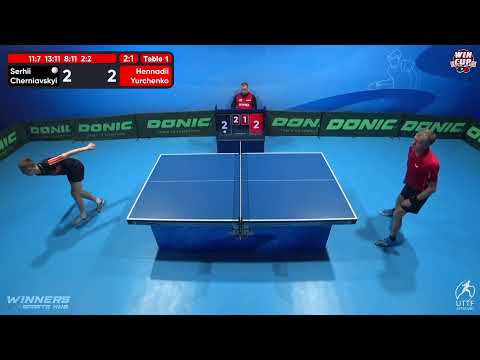 09:00 Serhii Cherniavskyi 3-1 Hennadii Yurchenko West 1 WIN CUP 17.11.2022 | TABLE TENNIS WINCUP