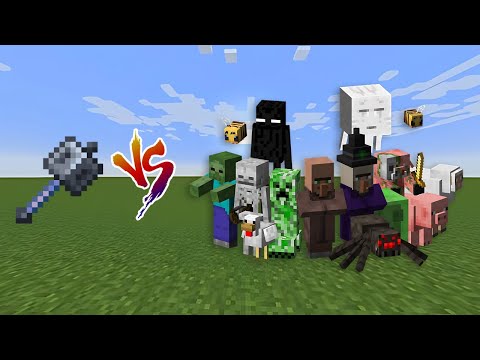 Epic Battle: Mace vs Every Minecraft Mob!