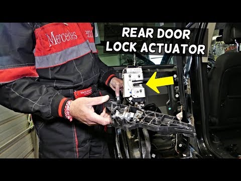 DODGE JOURNEY REAR DOOR LOCK ACTUATOR REPLACEMENT REMOVAL. DOOR HANDLE MECHANISM REPLACEMENT
