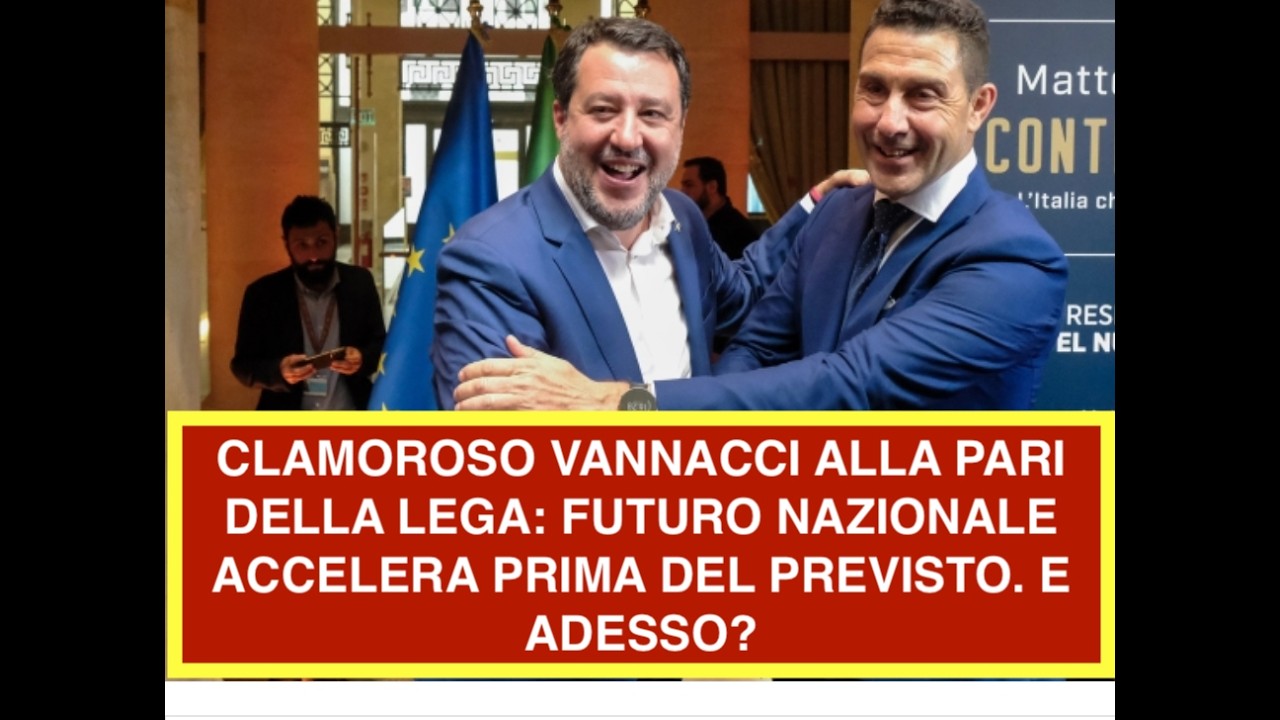 CLAMOROSO VANNACCI ALLA PARI DELLA LEGA: FUTURO NAZIONALE ACCELERA PRIMA DEL PREVISTO. E ADESSO?