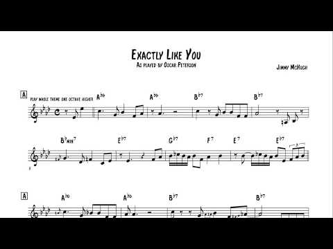 Oscar Peterson - Exactly Like You (Transcription)