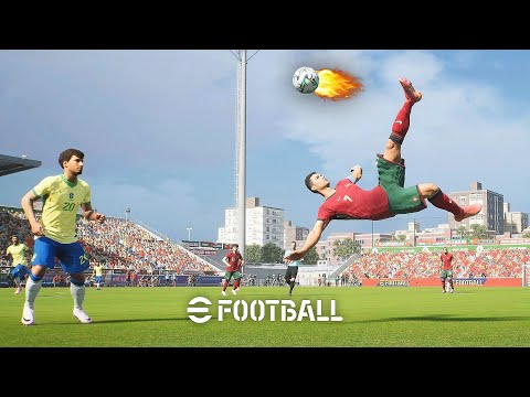 eFootball 2025 - amazing POWERSHOT long range goals (30-50 m)