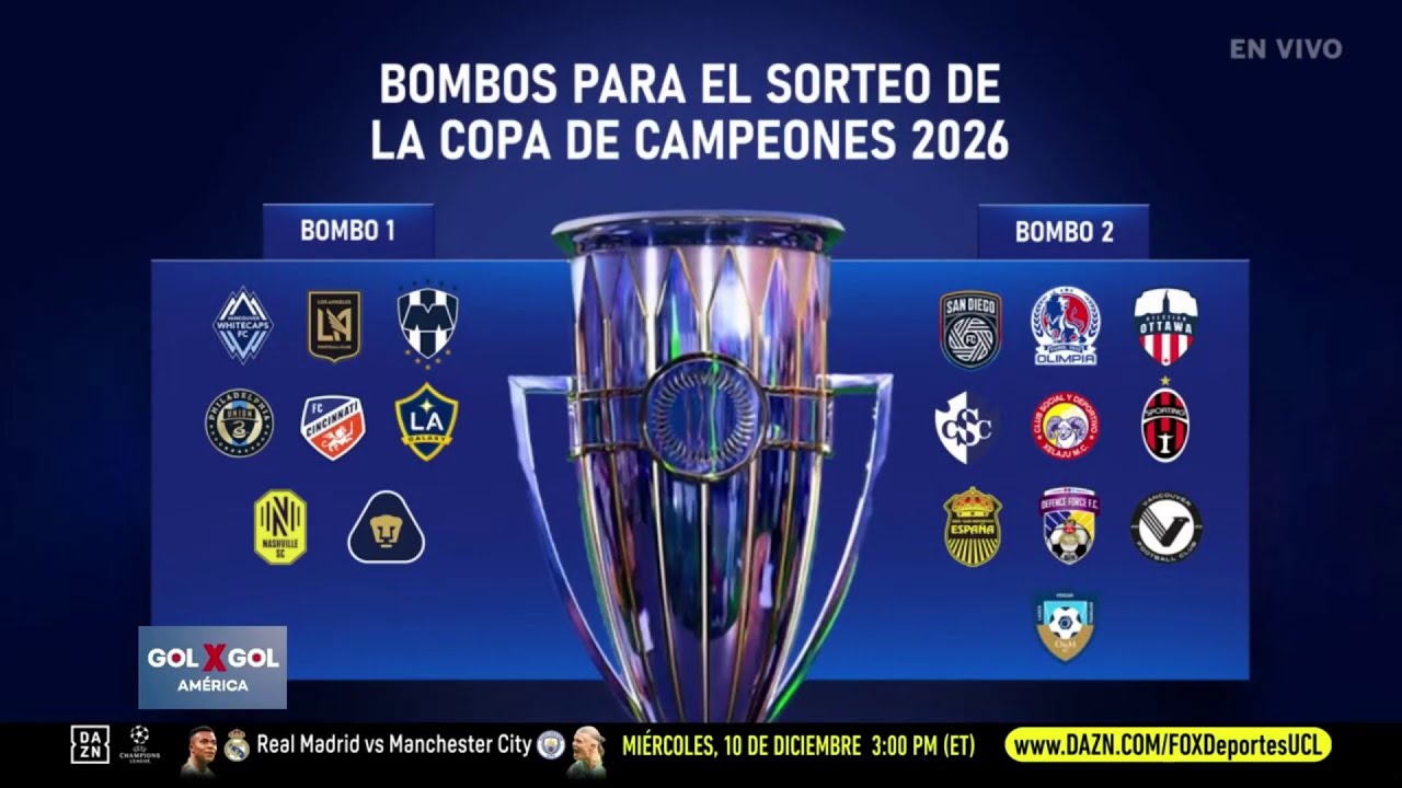 ⚽🏆 COPA DE CAMPEONES | Todo listo para el sorteo de CONCACAF | GolXGol