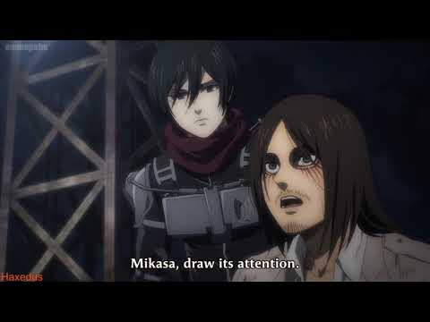 Attack on Titan Season 4 Episode 6 - Mikasa Appears! Eren fights the War Hammer Titan