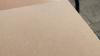 Preparing a cabinet for painting or graphics.