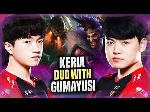 GUMAYUSI DUO WITH KERIA! - T1 Gumayusi Plays Draven ADC vs Jinx! | Season 2022
