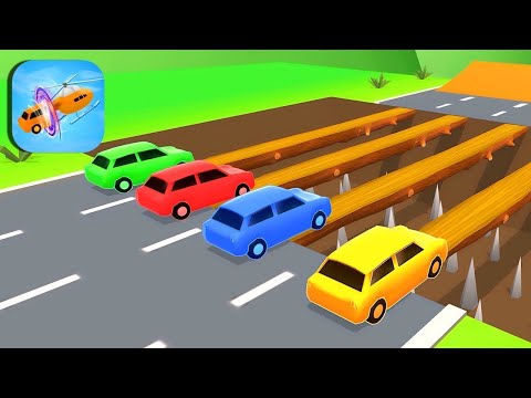 Flatbed Trailer Truck Potholes Transport Car Portal Trap Rescue, Cars vs Speed Bumps - BeamNG.drive