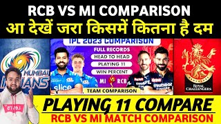 RCB vs MI Honest Team Comparison || MI vs RCB Playing 11 || RCB vs MI IPL 2023 Match Comparison