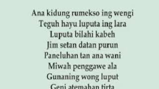Download lagu Kidung Rumekso Ing Wengi Karya Sunan Kalijaga mp3