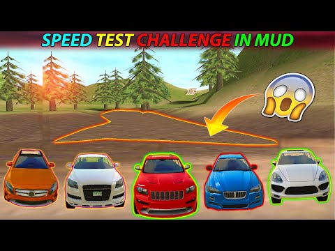 Extreme Suv Driving Simulator - Five Cars Speed Test Challenge In mud - Driving With Kcd