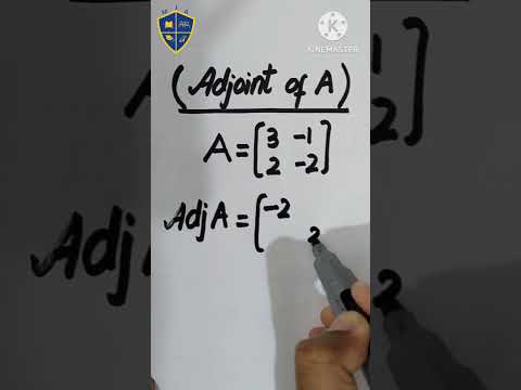 Adjoint of Matrix A #adjoint #matrix #viral #mominjahangiracademy