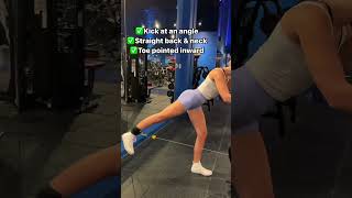 How to Properly Perform Cable Glute Kickbacks With Good Form (Exercise Tutorial)