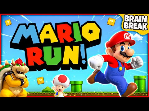 Mario Run | Mario Brain Break | Super Mario Games For Kids | GoNoodle